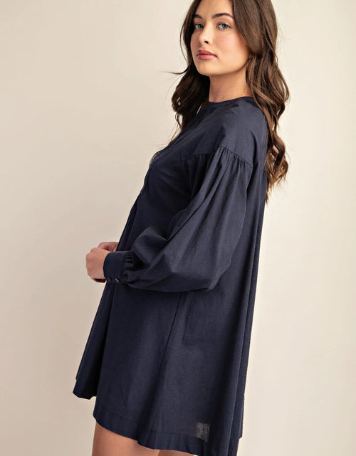 Load image into Gallery viewer, Long sleeve mini dress with lace detail by Balec Group

