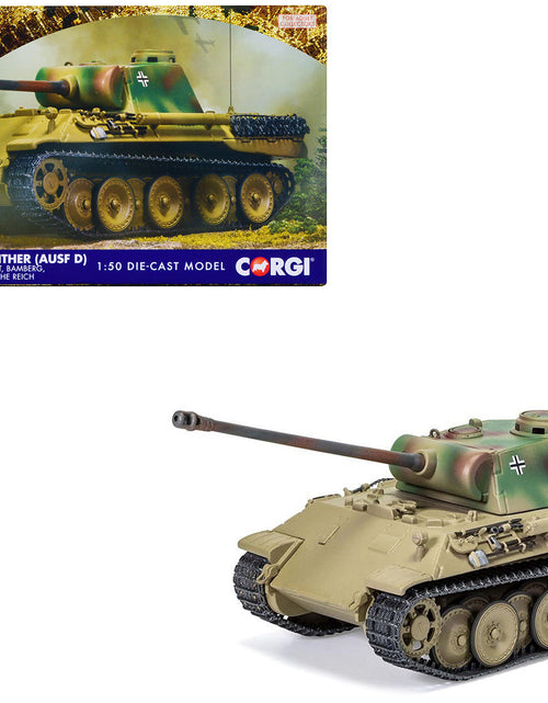 Load image into Gallery viewer, Panzerkampfwagen V Panther (Ausf D) Tank "Training Unit Bamberg North Bavaria Defence of the Reich" (1945) German Army "Military Legends" Series 1/50 Diecast Model by Corgi
