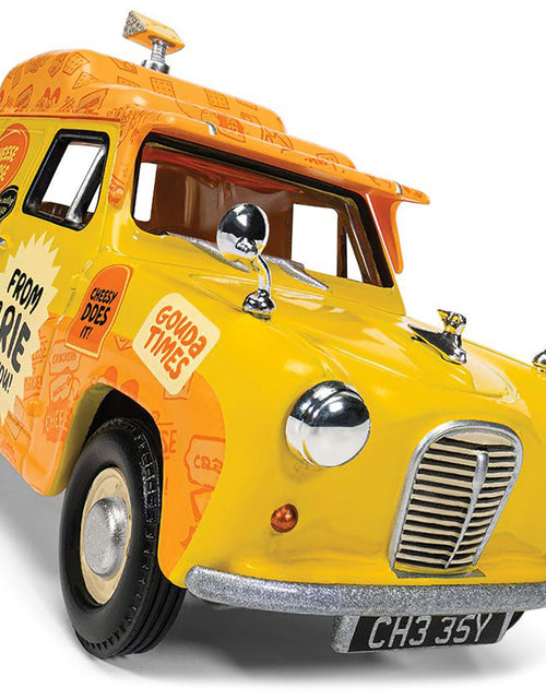 Load image into Gallery viewer, Austin A35 Van RHD (Right Hand Drive) Yellow "Cheese Please" "Wallace &amp; Gromit" Diecast Model Car by Corgi

