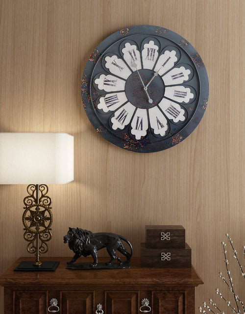 Load image into Gallery viewer, Wall clock - Antique London Iron Wall Clock, Bold Roman Number by Peterson Housewares &amp; Artwares
