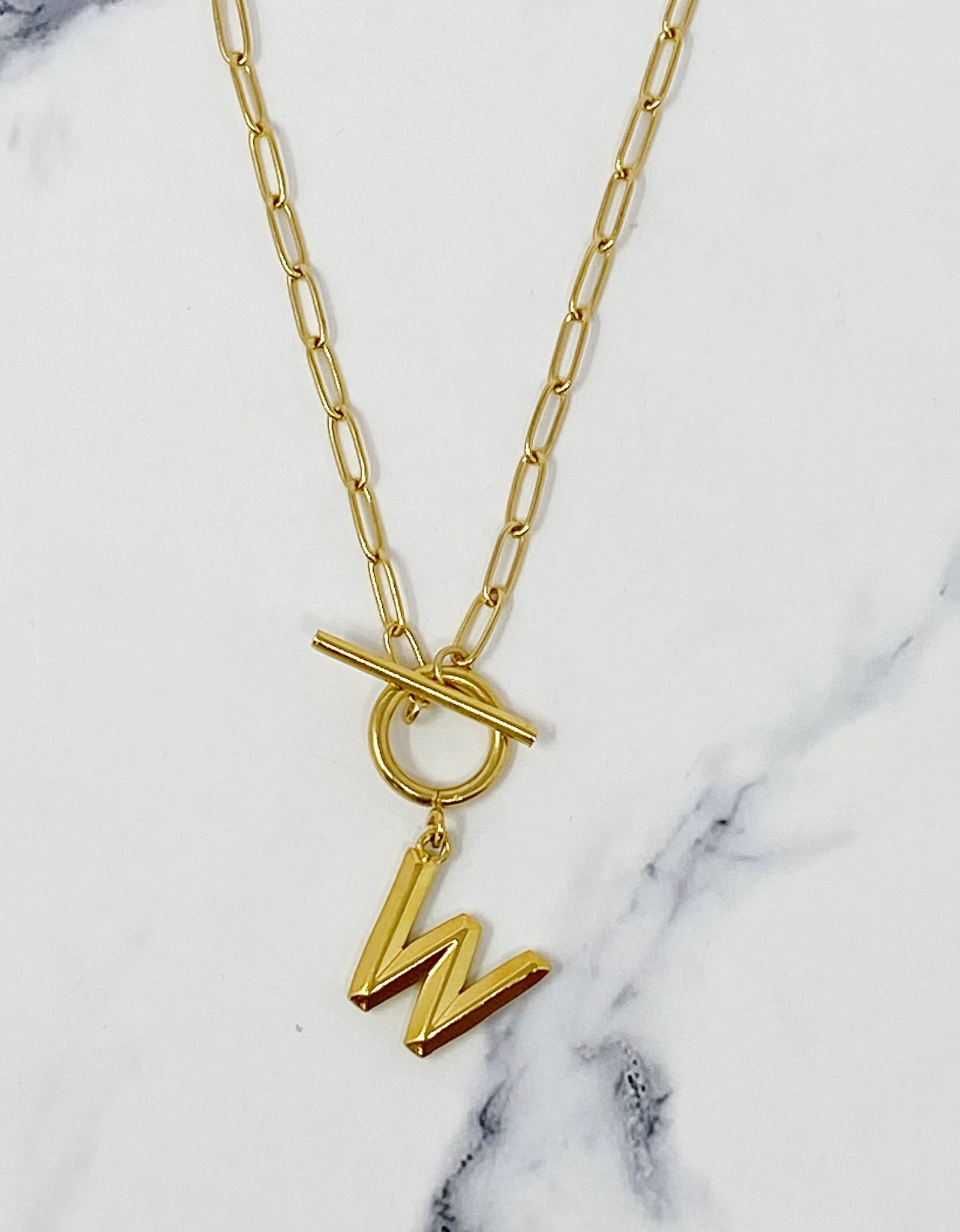 Modern Classic Initial Necklace by Ellisonyoung.com