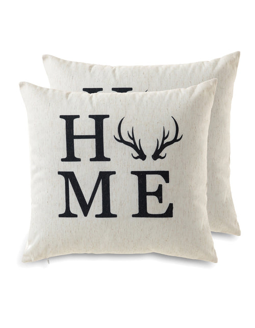 Load image into Gallery viewer, Cottage Icons throw pillow - set of 2 by Peterson Housewares &amp; Artwares
