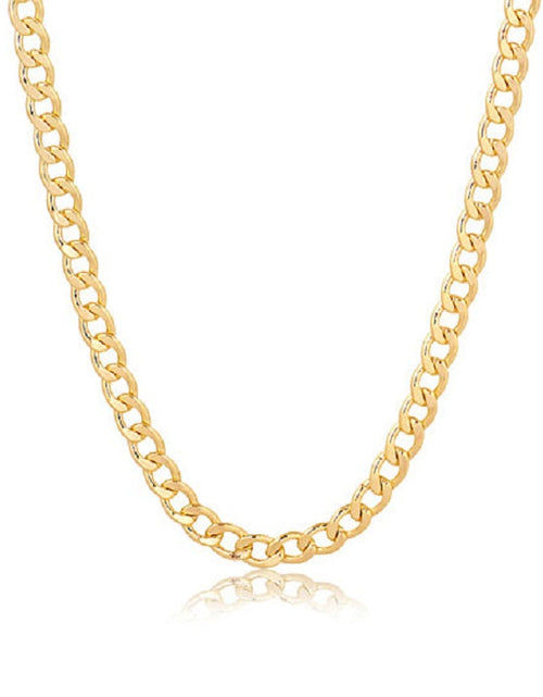 Load image into Gallery viewer, RMZ GOLD NYC Cuban Curb Link Chain 18K Gold Filled – Bold, Timeless, and Unisex Jewelry for Men &amp; Women
