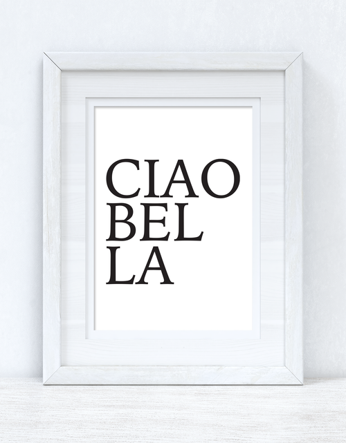 Load image into Gallery viewer, CIAOBELLA CIAO BELLA Black Font Dressing Room Simple Wall Decor Print by WinsterCreations™ Official Store
