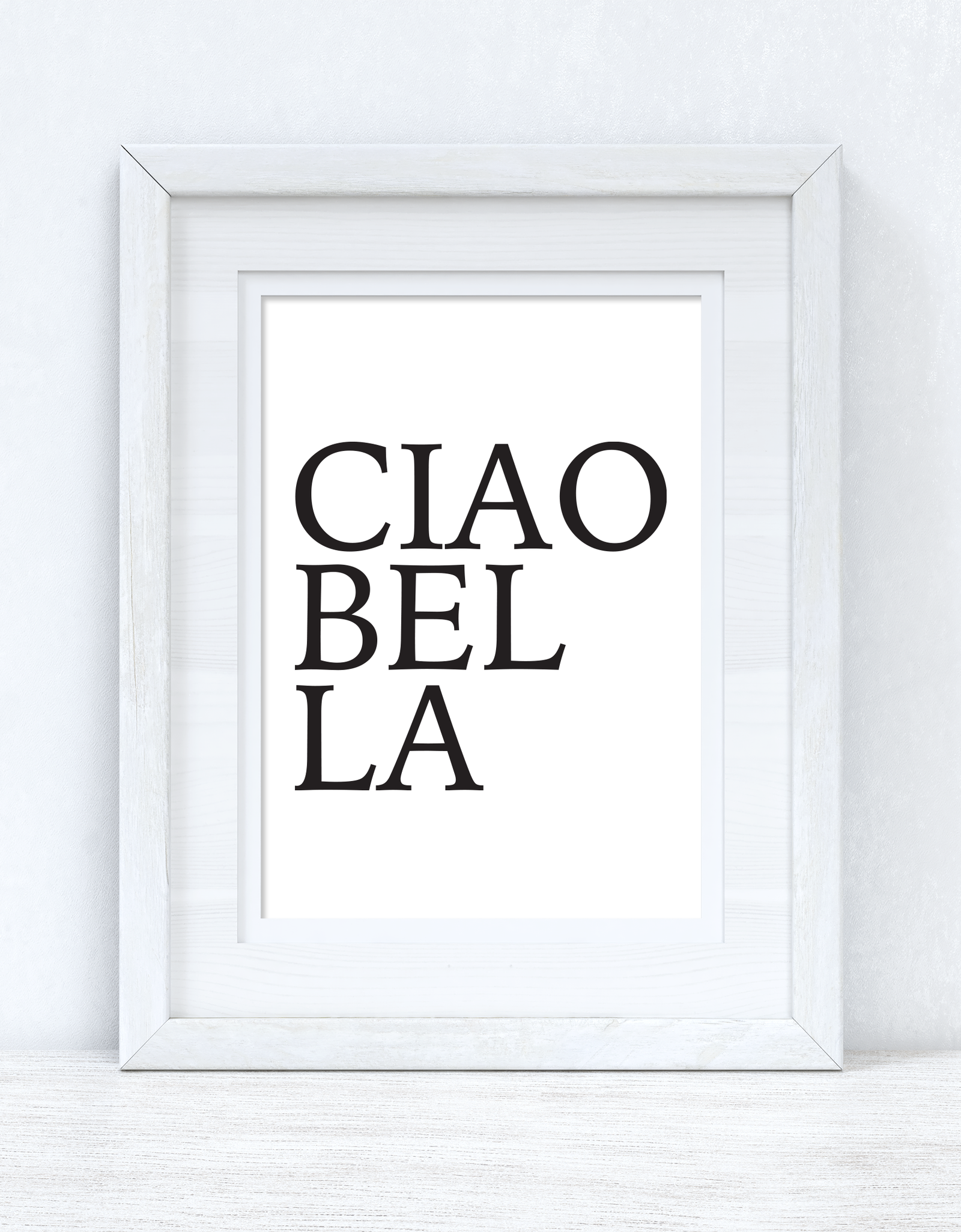 CIAOBELLA CIAO BELLA Black Font Dressing Room Simple Wall Decor Print by WinsterCreations™ Official Store