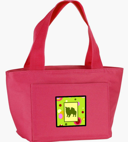 Lime Green Dots Chihuahua Lunch Bag CK1098PK-8808 by Caroline's Treasures