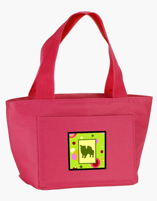 Load image into Gallery viewer, Lime Green Dots Chihuahua Lunch Bag CK1098PK-8808 by Caroline's Treasures
