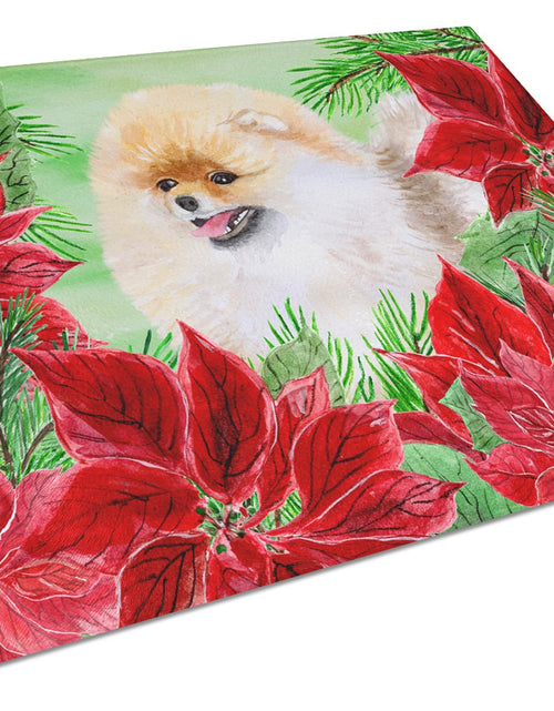 Load image into Gallery viewer, Pomeranian Poinsettas Glass Cutting Board Large CK1330LCB by Caroline's Treasures
