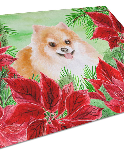 Load image into Gallery viewer, Pomeranian #2 Poinsettas Glass Cutting Board Large CK1363LCB by Caroline's Treasures

