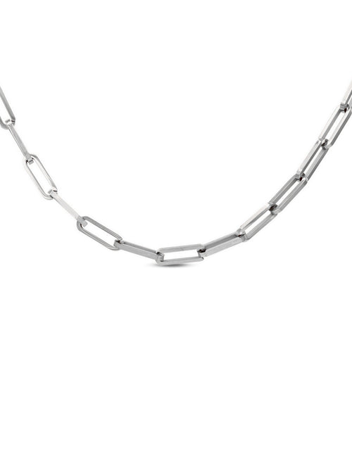 Load image into Gallery viewer, C860W B.Tiff "Jemma" Paperclip Flat Long Adjustable Link Necklace by B.Tiff New York
