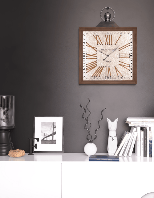 Load image into Gallery viewer, Wall clock - Antique Epoch Wall Clock by Peterson Housewares &amp; Artwares
