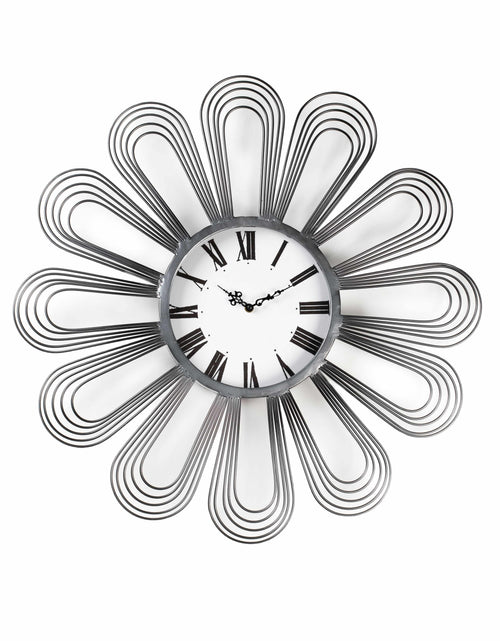 Load image into Gallery viewer, Wall clock - Modern Reflection, Silver by Peterson Housewares &amp; Artwares
