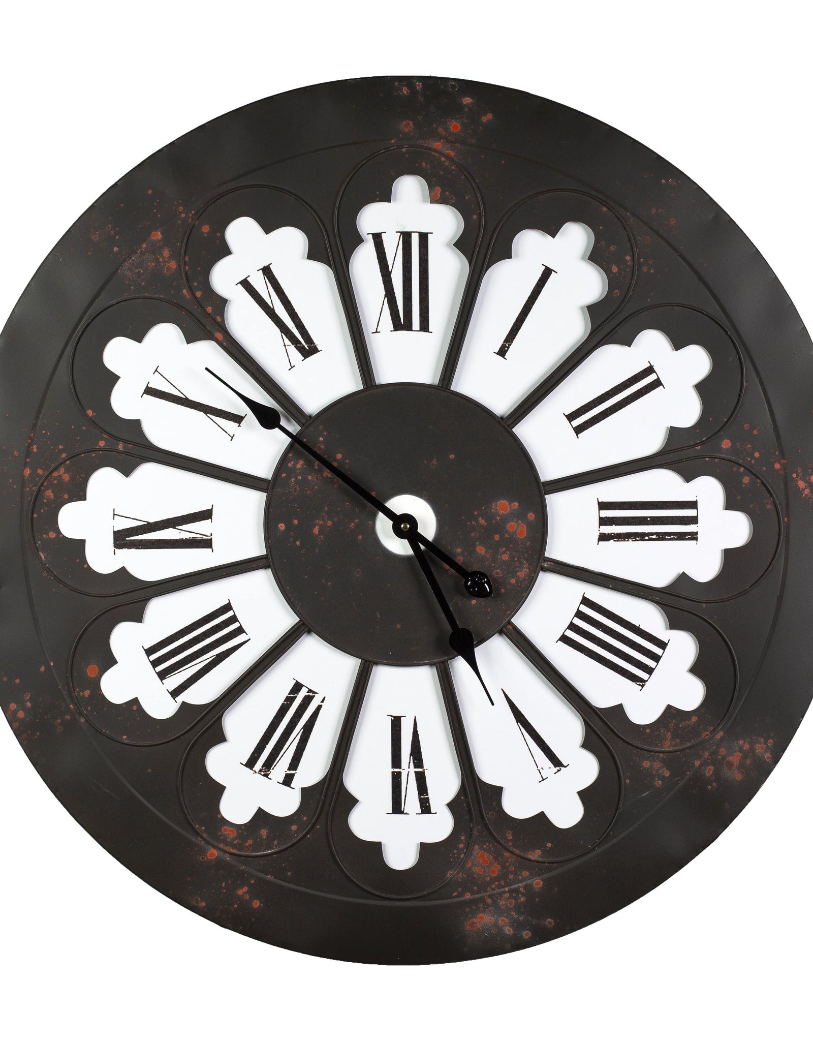 Wall clock - Antique London Iron Wall Clock, Bold Roman Number by Peterson Housewares & Artwares