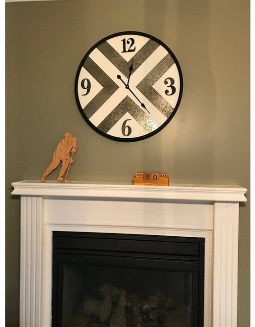 Load image into Gallery viewer, Modern Industrial Metal Wall Clock by Peterson Housewares &amp; Artwares
