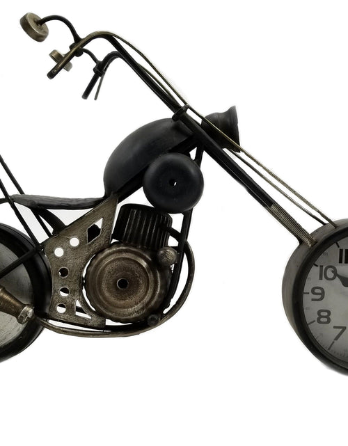 Load image into Gallery viewer, Table clock - Motorcycle Table Clock by Peterson Housewares &amp; Artwares
