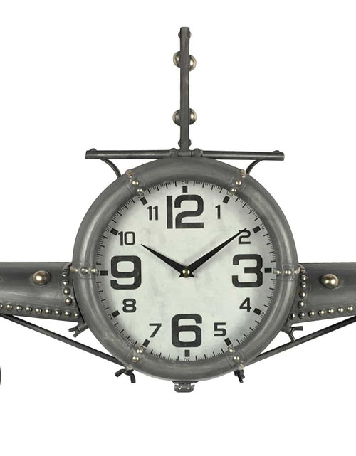 Load image into Gallery viewer, Wall clock - Metal Medium  Vintage Fighter Jet Wall Clock by Peterson Housewares &amp; Artwares
