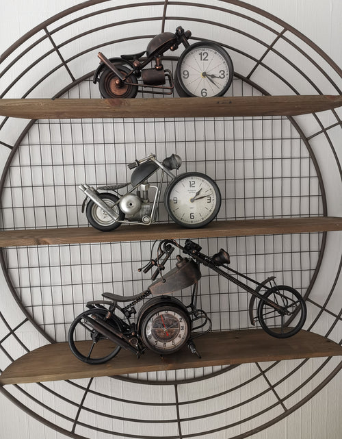 Load image into Gallery viewer, Table clock - Motorcycle Table Clock - Double-sided Table Clock by Peterson Housewares &amp; Artwares
