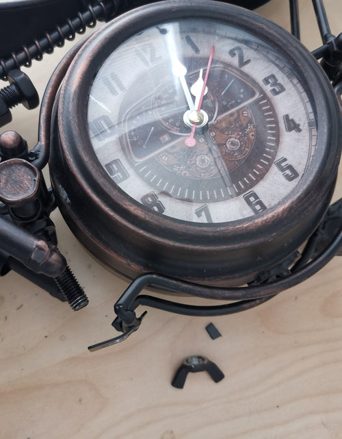 Load image into Gallery viewer, Table clock - Motorcycle Table Clock - Double-sided Table Clock by Peterson Housewares &amp; Artwares
