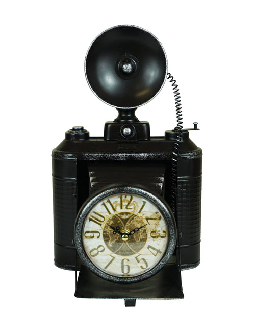 Load image into Gallery viewer, Table clock - Camera Table Clock by Peterson Housewares &amp; Artwares
