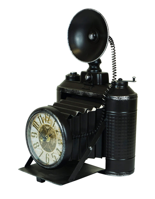Load image into Gallery viewer, Table clock - Camera Table Clock by Peterson Housewares &amp; Artwares
