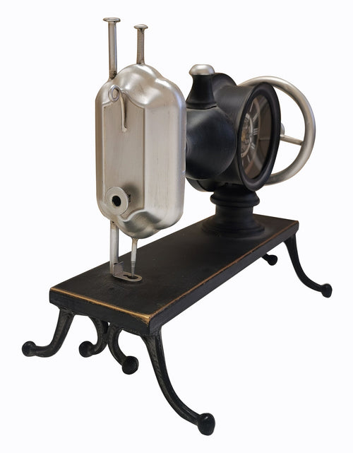 Load image into Gallery viewer, Table clock - Sewing Machine Table Clock by Peterson Housewares &amp; Artwares
