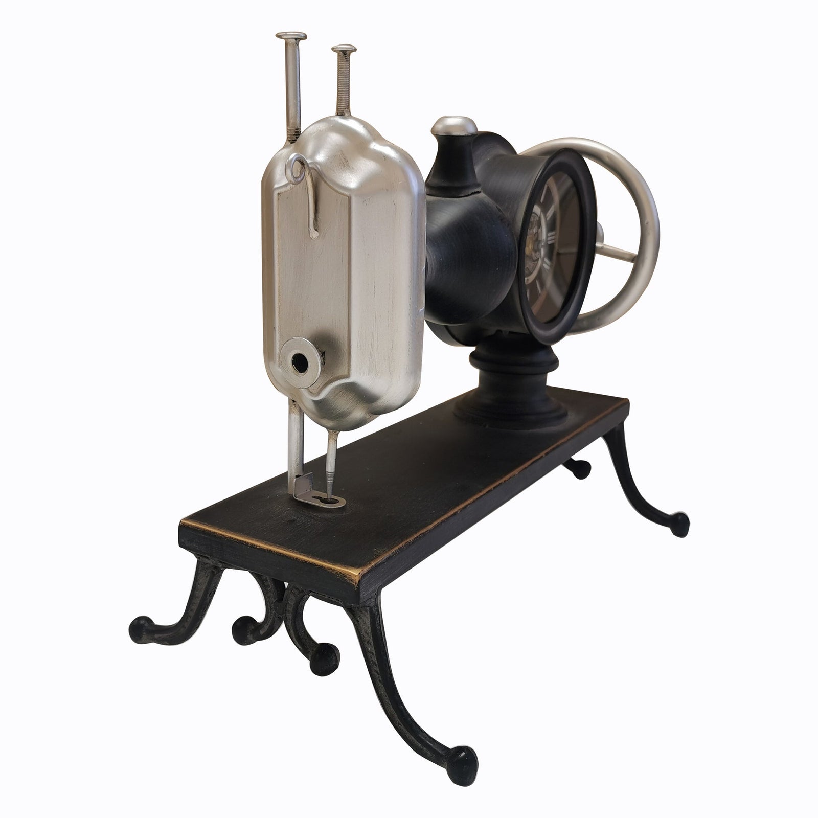 Table clock - Sewing Machine Table Clock by Peterson Housewares & Artwares