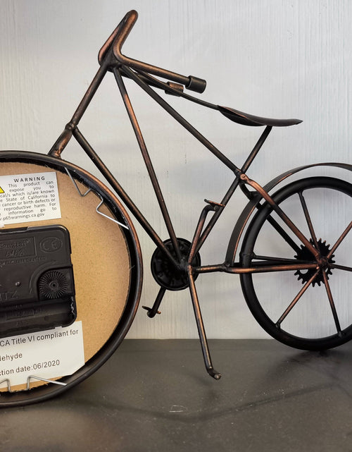 Load image into Gallery viewer, Table clock - Bike Table Clock by Peterson Housewares &amp; Artwares
