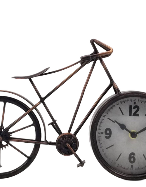 Load image into Gallery viewer, Table clock - Bike Table Clock by Peterson Housewares &amp; Artwares
