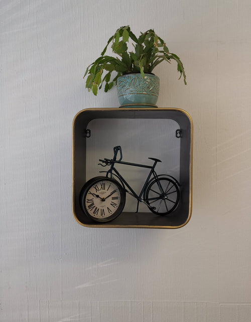 Load image into Gallery viewer, Wall/Table clock - Roman Numbers Bike Table Clock by Peterson Housewares &amp; Artwares

