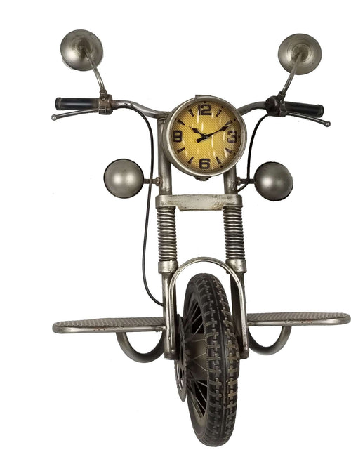Load image into Gallery viewer, Wall clock - Metal Motorcycle Wall Clock by Peterson Housewares &amp; Artwares

