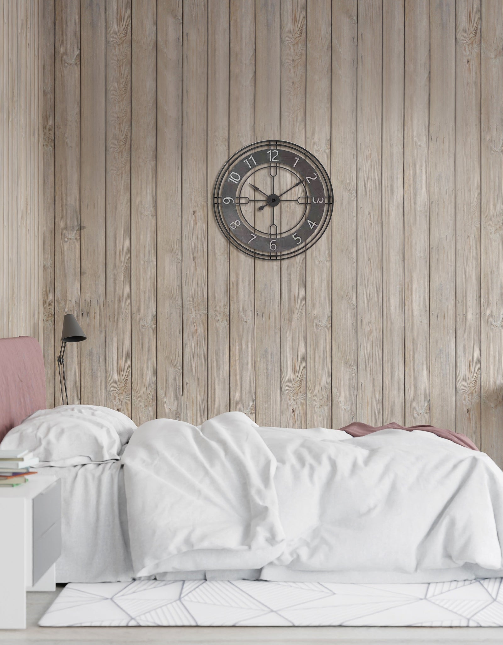 Antique Gray Casual Wall Clock by Peterson Housewares & Artwares