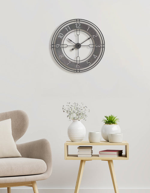 Load image into Gallery viewer, Antique Gray Casual Wall Clock by Peterson Housewares &amp; Artwares
