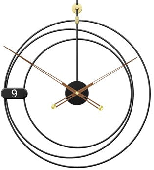 Load image into Gallery viewer, Iron  Home Decoration Modern Design Mounted Wall Clock by Peterson Housewares &amp; Artwares
