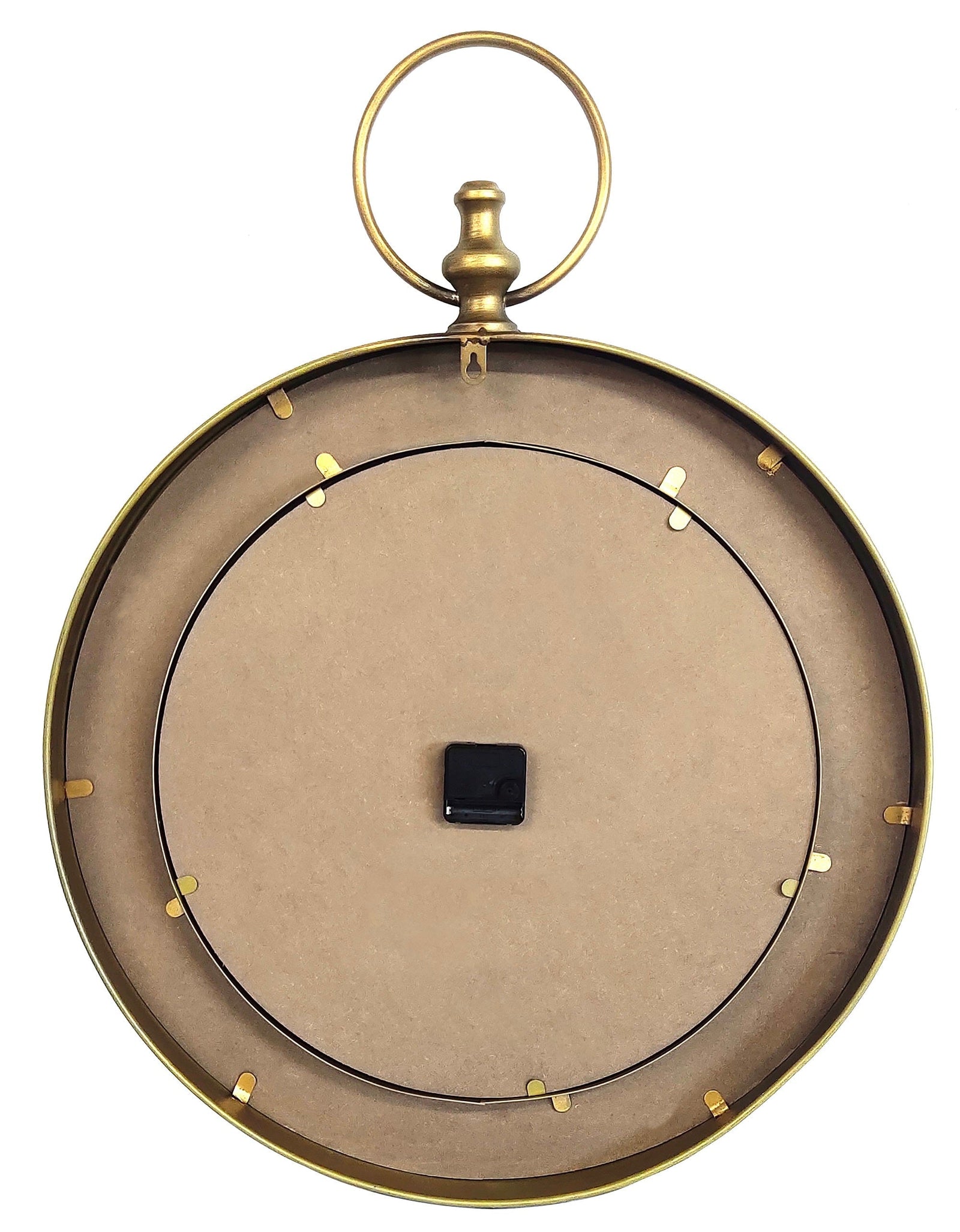 Pocket Watch Style Metal Wall Clock by Peterson Housewares & Artwares
