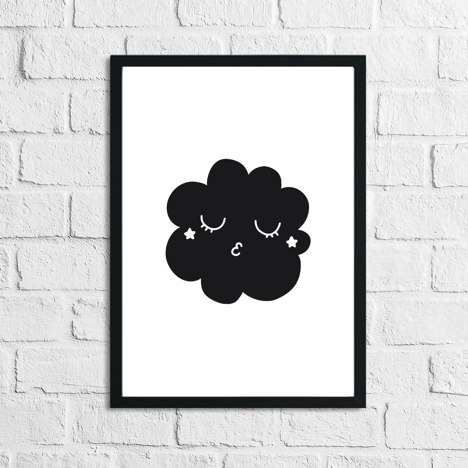 Scandinavian Cloud Children's Nursery Room Wall Decor Print by WinsterCreations™ Official Store