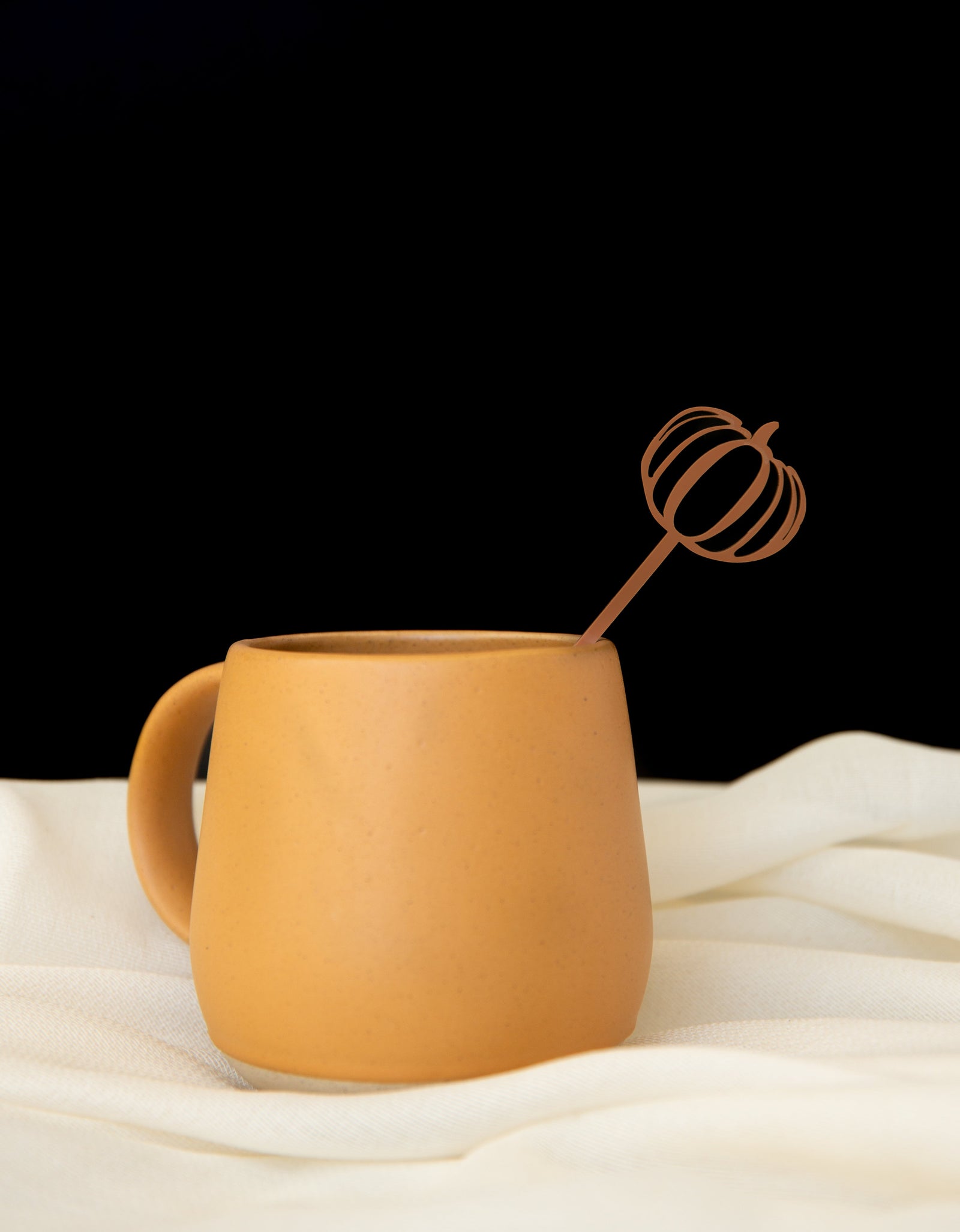 Hello Pumpkin Drink Stirrers by The Cotton & Canvas Co.