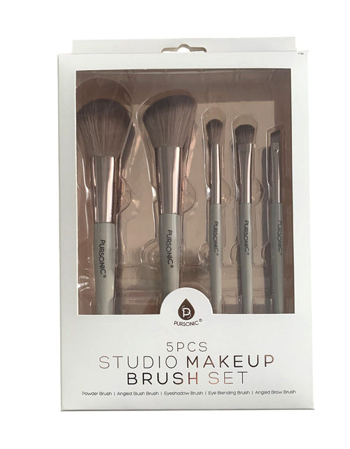 Load image into Gallery viewer, 5 Pcs Studio Makeup Brush Set (Rose Gold) by Pursonic
