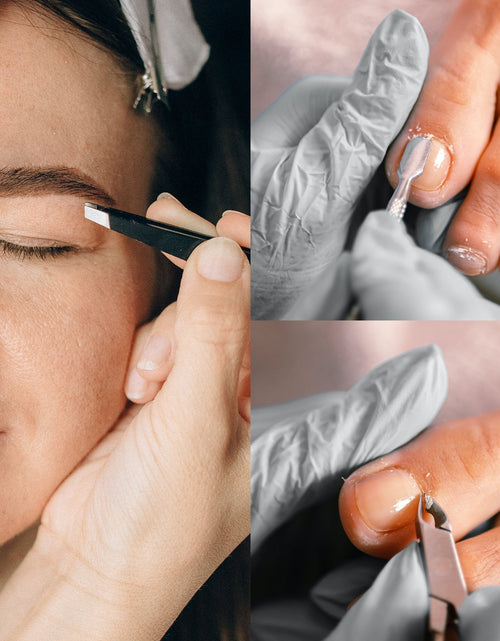 Load image into Gallery viewer, Precision Perfection Bundle: Slant Tip Tweezer + Salon-Grade Nail Care Kit by Pursonic
