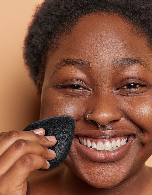 Load image into Gallery viewer, Pursonic Natural Bamboo Charcoal Konjac Sponge 10-Pack by Pursonic
