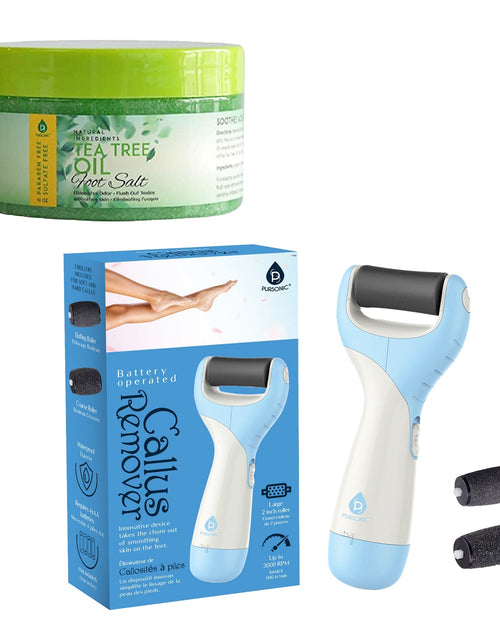 Load image into Gallery viewer, Pursonic Foot Care Bundle: Tea Tree Oil Foot Salt &amp; Pedi Perfect Foot File by Pursonic
