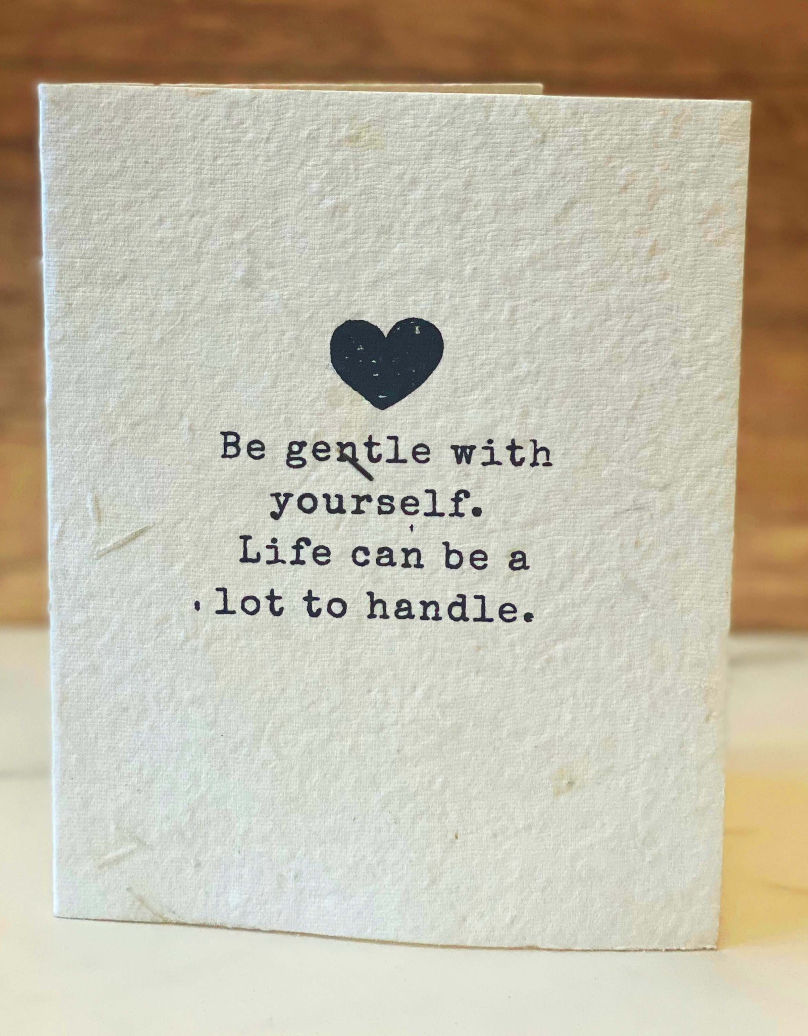 Seed Paper Plantable Card - Be gentle by Soothi