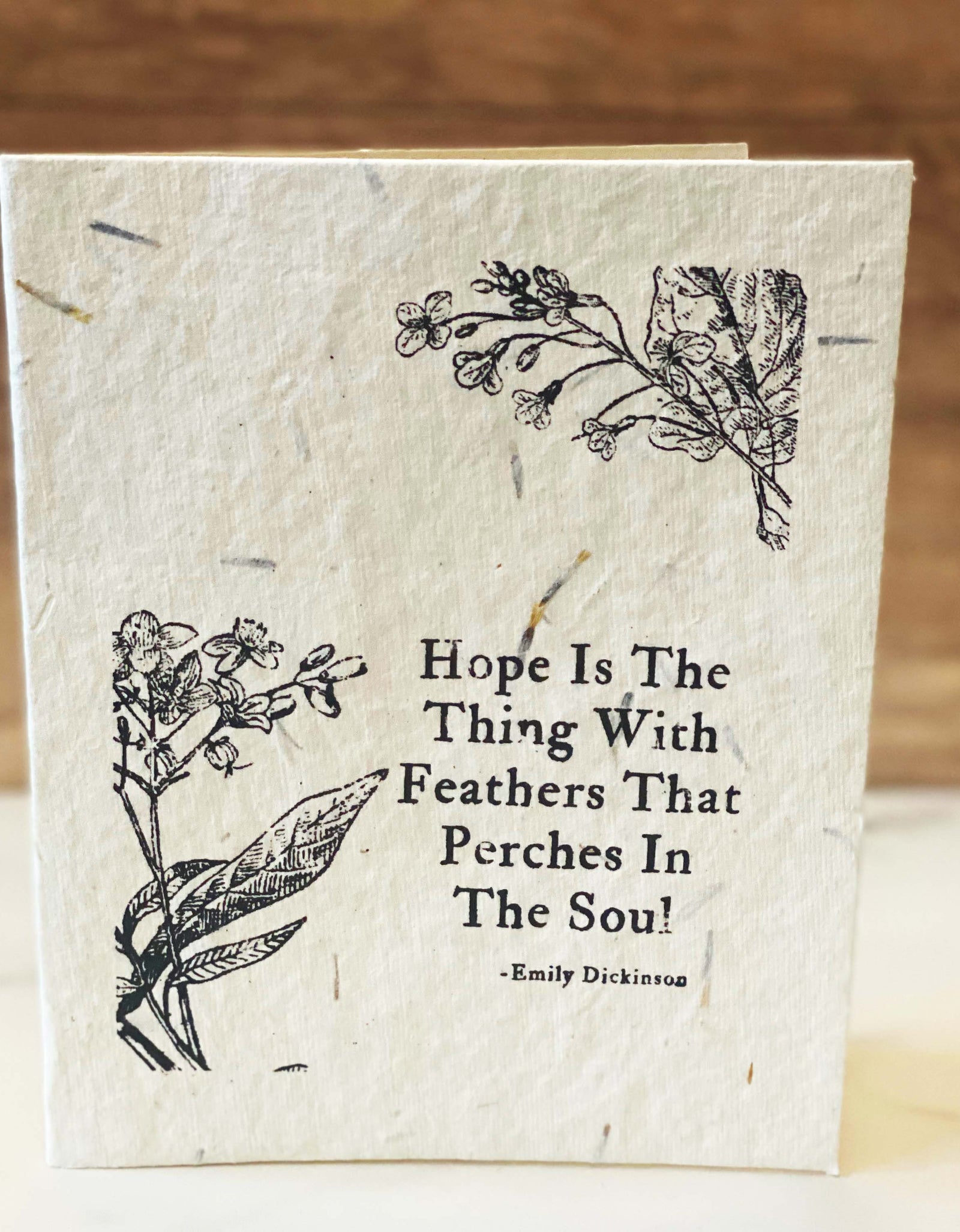 Seed Paper Plantable Card - Emily Dickinson by Soothi