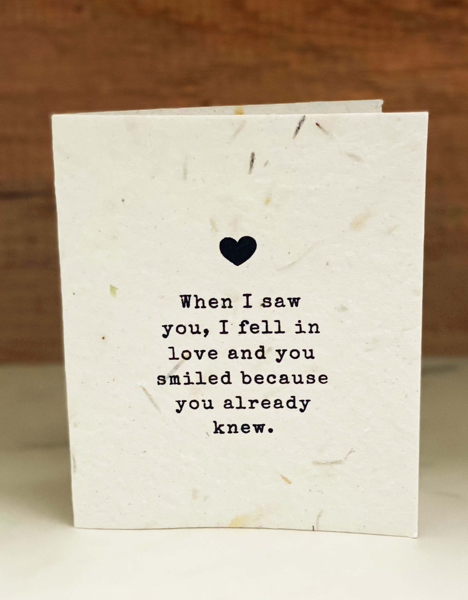 You Smiled Greeting Seed Paper Cards by Soothi