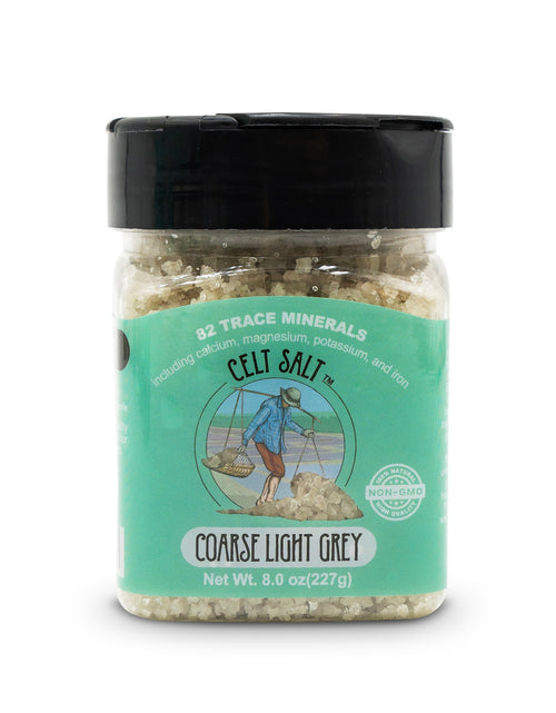 Load image into Gallery viewer, Celtic Sea Salt- 8 oz Shaker of Coarse Light Grey, organic, 82 minerals, Celt Salt By Nature's Pantry by Celt Salt
