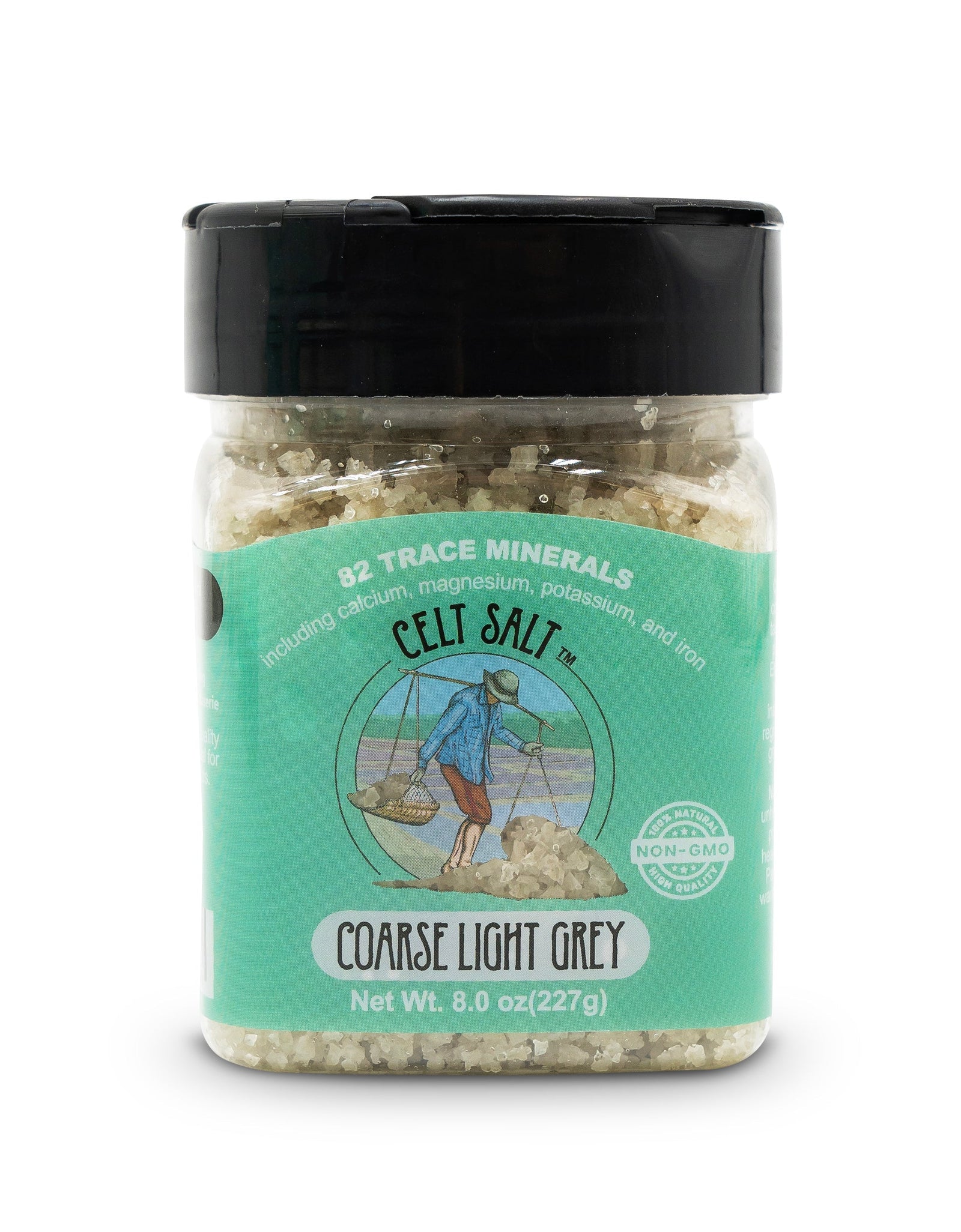Celtic Sea Salt- 8 oz Shaker of Coarse Light Grey, organic, 82 minerals, Celt Salt By Nature's Pantry by Celt Salt