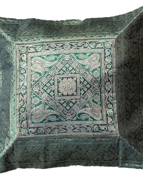 Load image into Gallery viewer, Brocade Silk decorative throw pillow case by OMSutra
