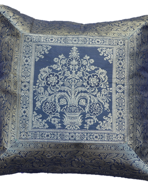 Load image into Gallery viewer, Brocade Silk decorative throw pillow case by OMSutra
