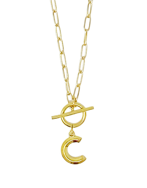 Load image into Gallery viewer, Modern Classic Initial Necklace by Ellisonyoung.com
