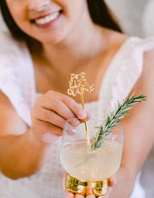 Load image into Gallery viewer, Pop Fizz Clink Drink Stirrers, Pack of 12 by The Cotton &amp; Canvas Co.
