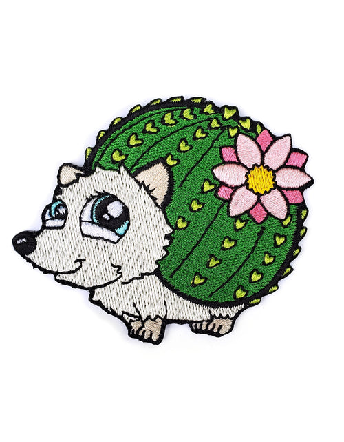 Load image into Gallery viewer, Cactus Hedgehog Patch by Kolorspun

